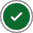 Green tick icon for verified customer